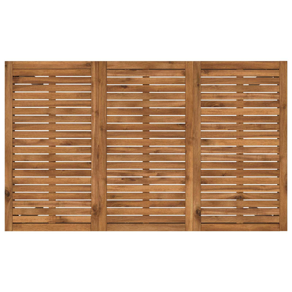 vidaXL Stół barowy ogrodowy Naturalny i kawowy 147 x 88,5 x 105 cm