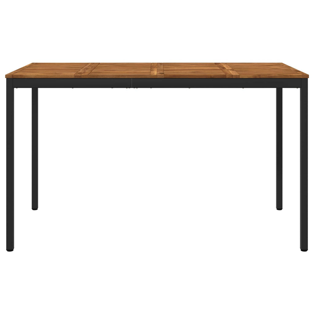 vidaXL Stół barowy ogrodowy Naturalny i czarny 180 x 88,5 x 105 cm