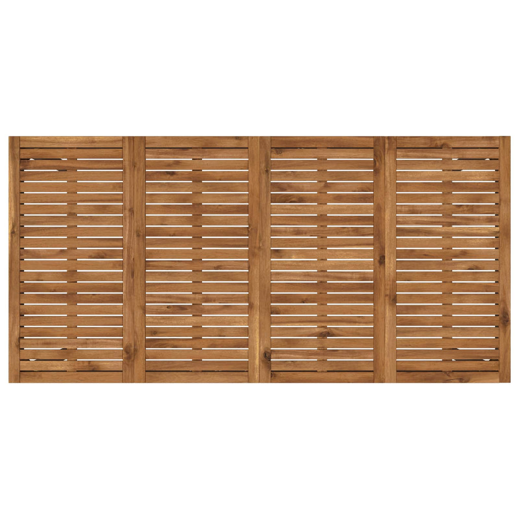 vidaXL Stół barowy ogrodowy Naturalny i czarny 180 x 88,5 x 105 cm