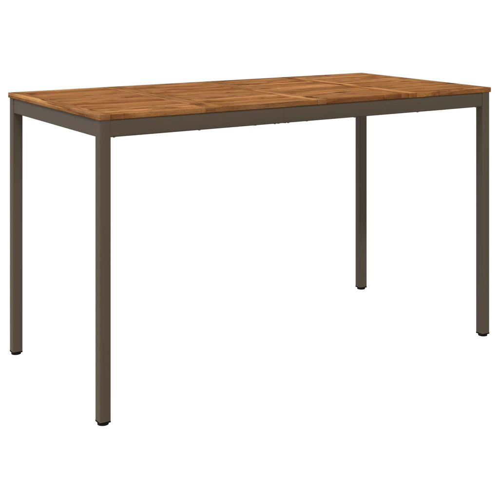 vidaXL Stół barowy ogrodowy Naturalny i kawowy 180 x 88,5 x 105 cm