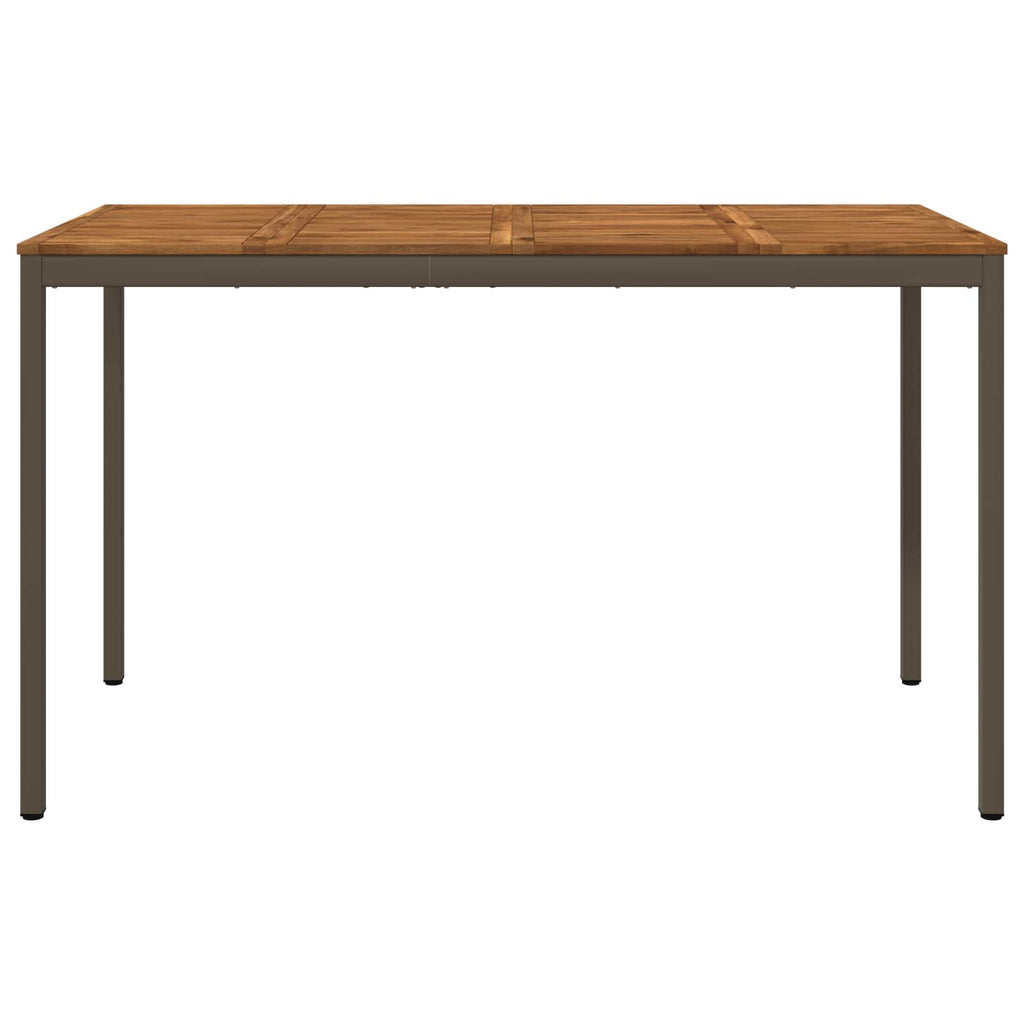 vidaXL Stół barowy ogrodowy Naturalny i kawowy 180 x 88,5 x 105 cm