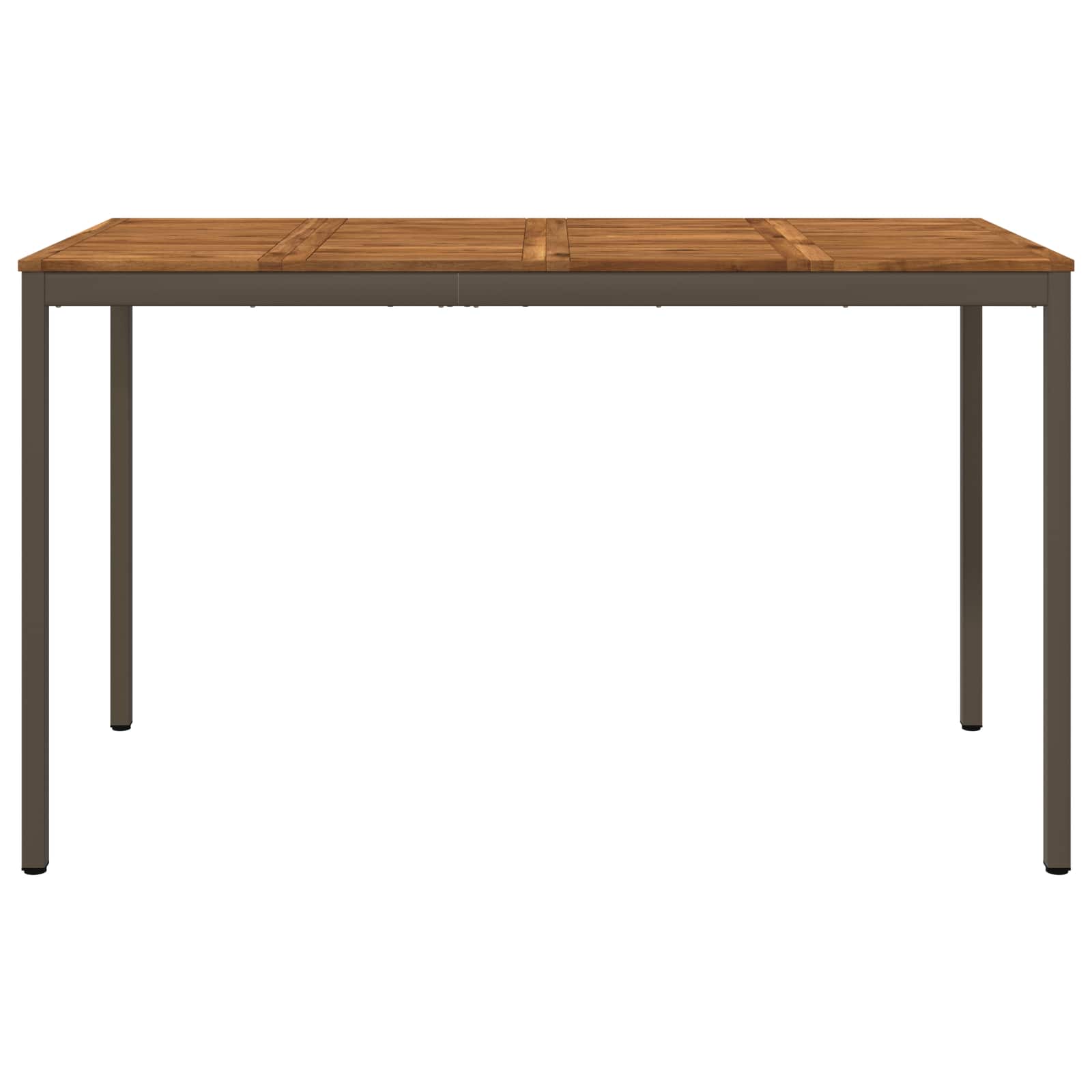 vidaXL Stół barowy ogrodowy Naturalny i kawowy 180 x 88,5 x 105 cm