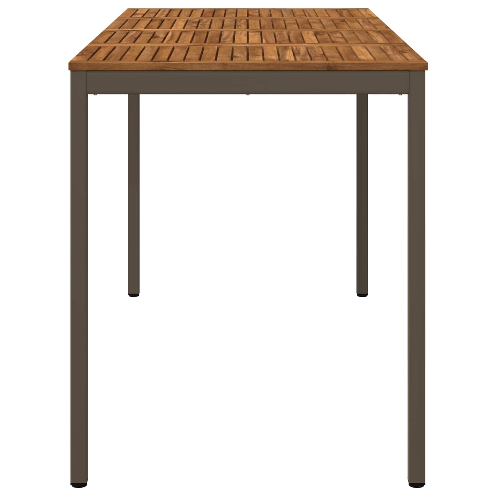 vidaXL Stół barowy ogrodowy Naturalny i kawowy 180 x 88,5 x 105 cm