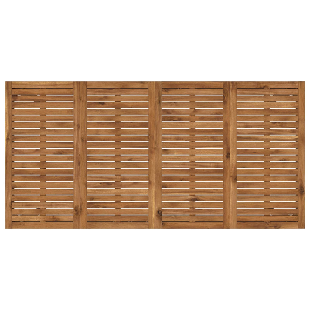 vidaXL Stół barowy ogrodowy Naturalny i kawowy 180 x 88,5 x 105 cm