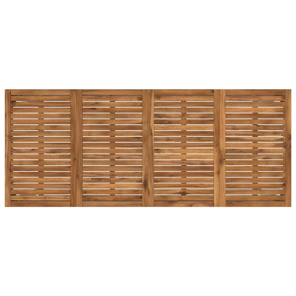 vidaXL Stół barowy ogrodowy Naturalne i białe 196 x 80,5 x 105 cm