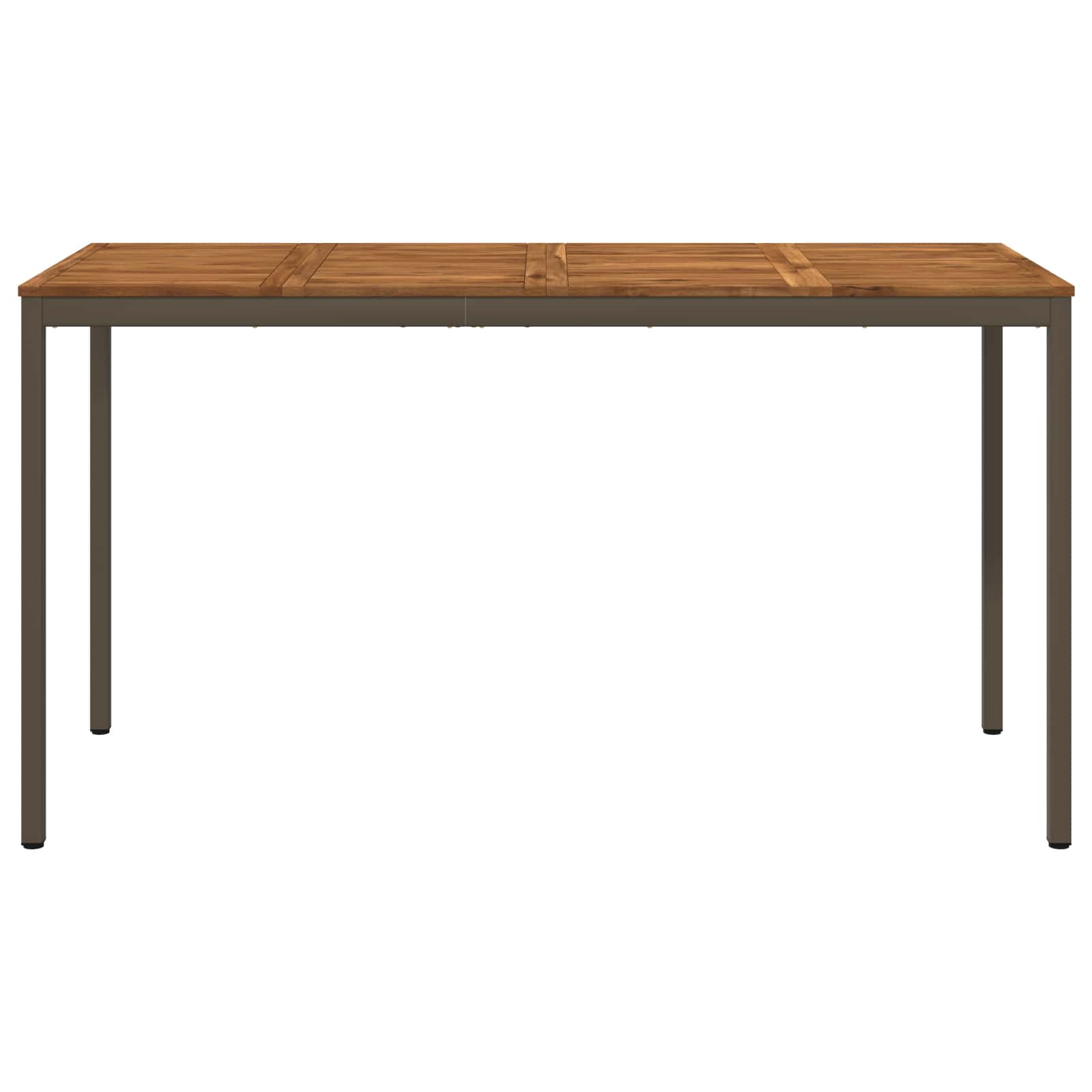 vidaXL Stół barowy ogrodowy Naturalny i kawowy 196 x 80,5 x 105 cm