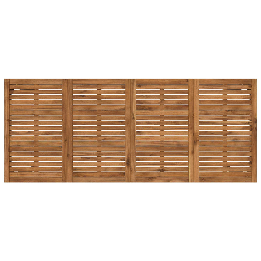 vidaXL Stół barowy ogrodowy Naturalny i kawowy 196 x 80,5 x 105 cm