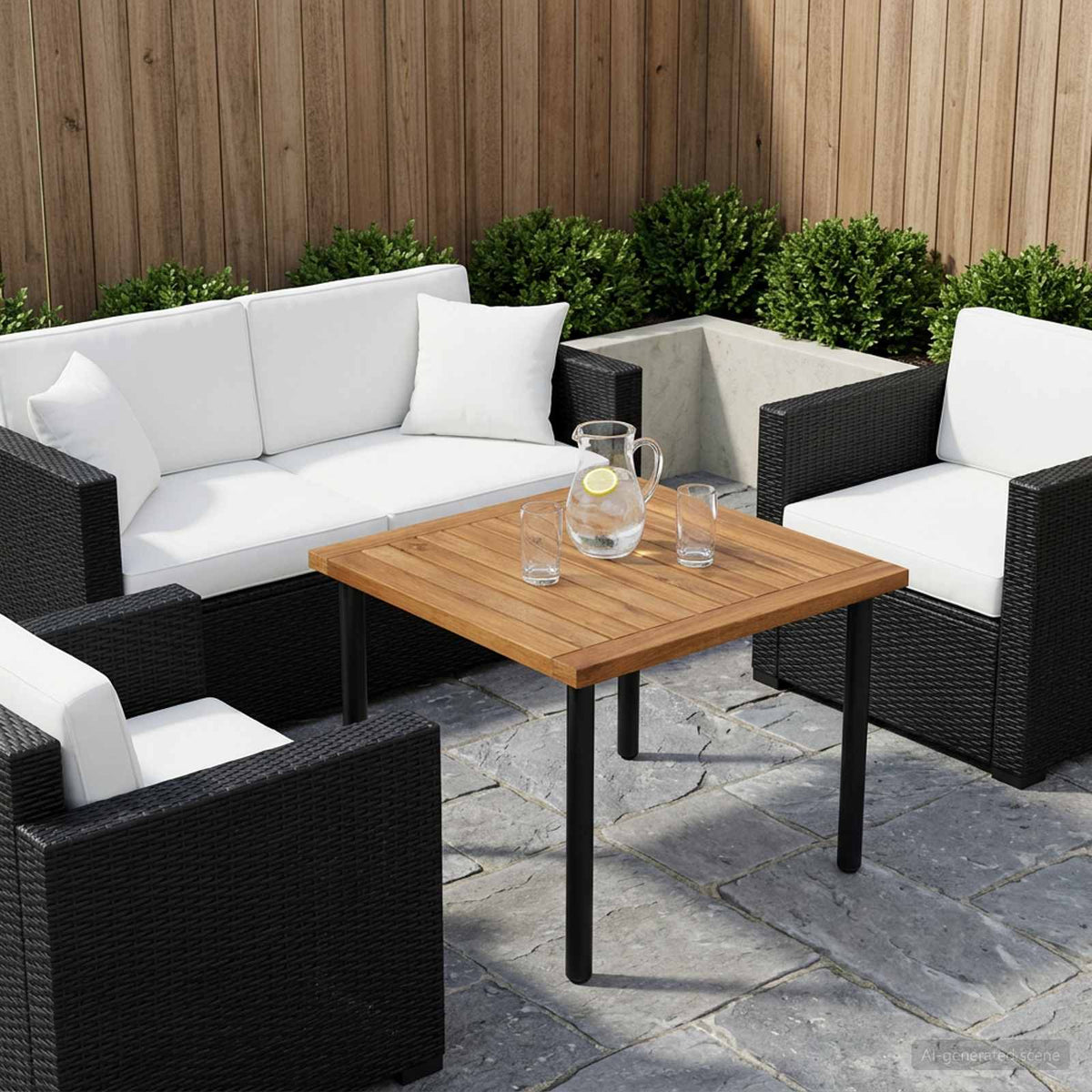 vidaXL Blat stołu 48,5 x 49 x 2 cm Prostokątny Lite Drewno Akacji