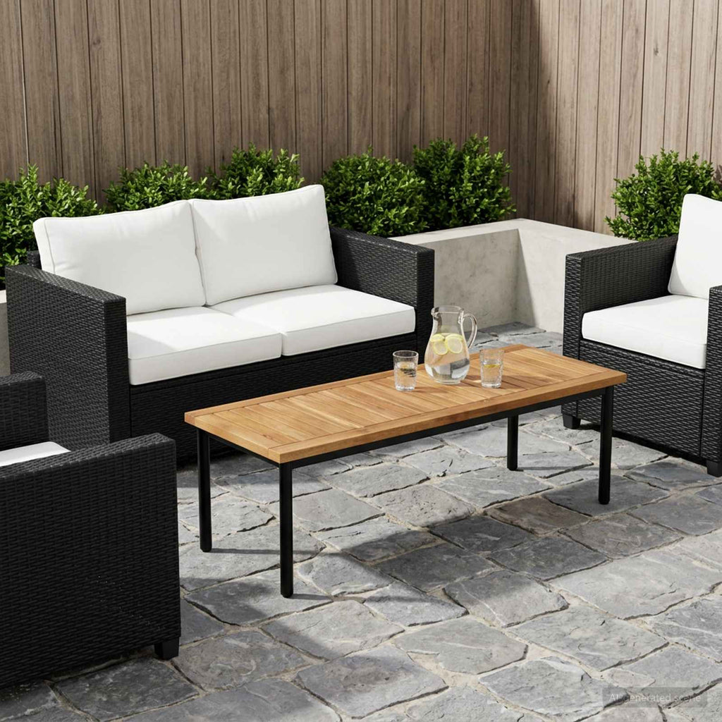 vidaXL Blat stołu 100,5 x 35 x 2 cm Prostokątny Lite Drewno Akacji