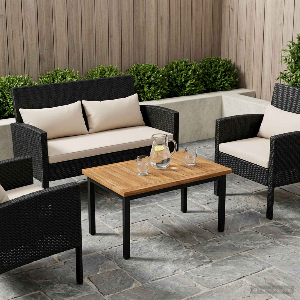 vidaXL Blat stołu 60,5 x 49 x 2 cm Prostokątny Lite Drewno Akacji