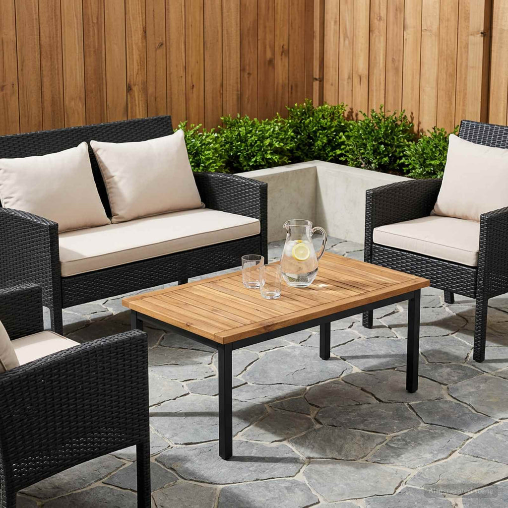 vidaXL Blat stołu 88,5 x 55 x 2 cm Prostokątny Lite Drewno Akacji