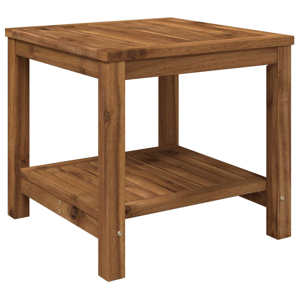 vidaXL Stolik kawowy naturalny 48,5 x 49 x 45 cm Lite Drewno Akacji