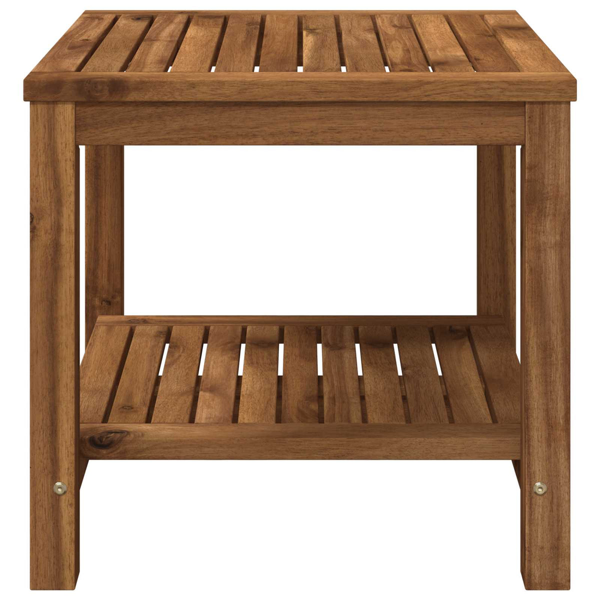 vidaXL Stolik kawowy naturalny 48,5 x 49 x 45 cm Lite Drewno Akacji