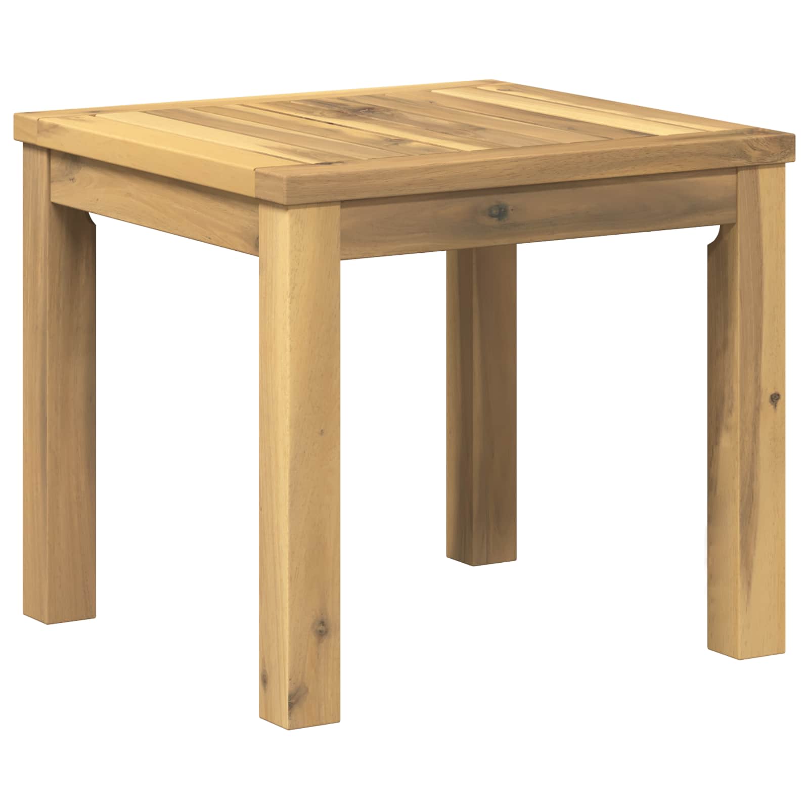 vidaXL Stolik kawowy Biały 40 x 40,5 x 36 cm Lite Drewno Akacji