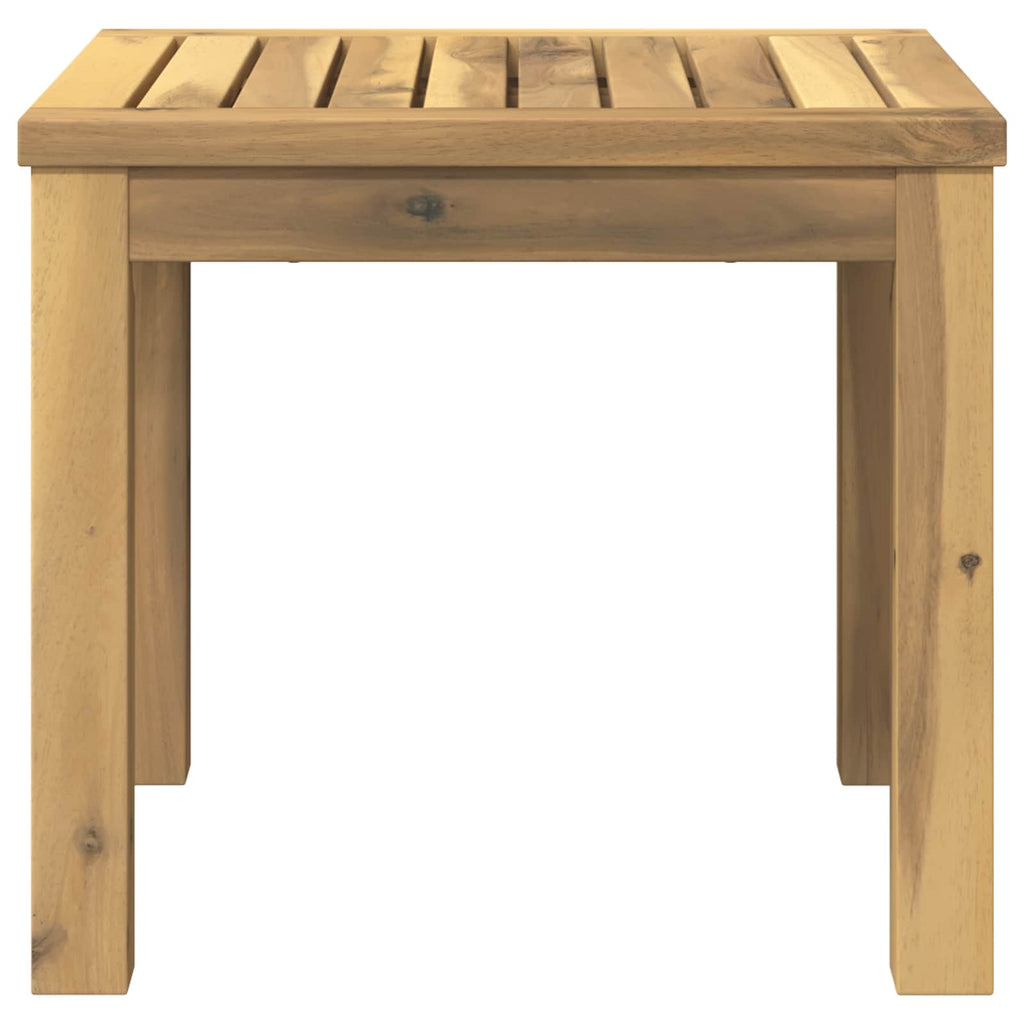 vidaXL Stolik kawowy Biały 40 x 40,5 x 36 cm Lite Drewno Akacji