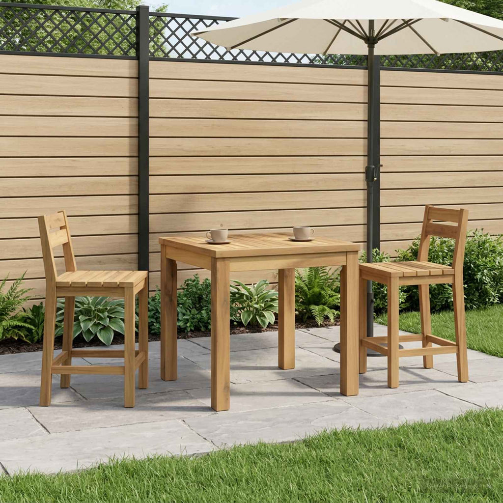 vidaXL Stolik kawowy Biały 50 x 48,5 x 36 cm Lite Drewno Akacji