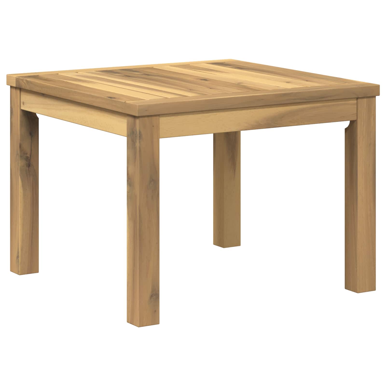 vidaXL Stolik kawowy Biały 50 x 48,5 x 36 cm Lite Drewno Akacji