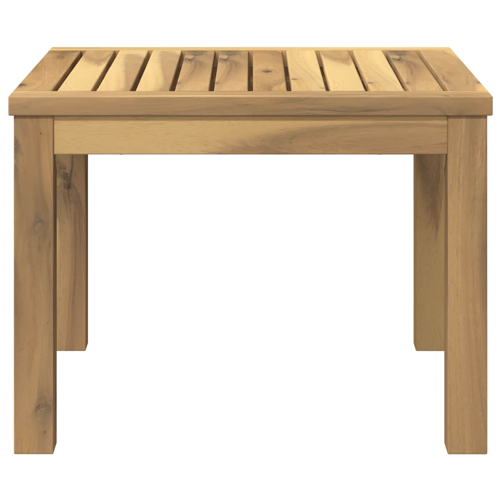 vidaXL Stolik kawowy Biały 50 x 48,5 x 36 cm Lite Drewno Akacji