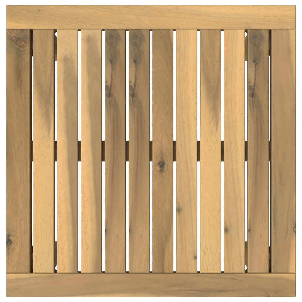 vidaXL Stolik kawowy Biały 50 x 48,5 x 36 cm Lite Drewno Akacji