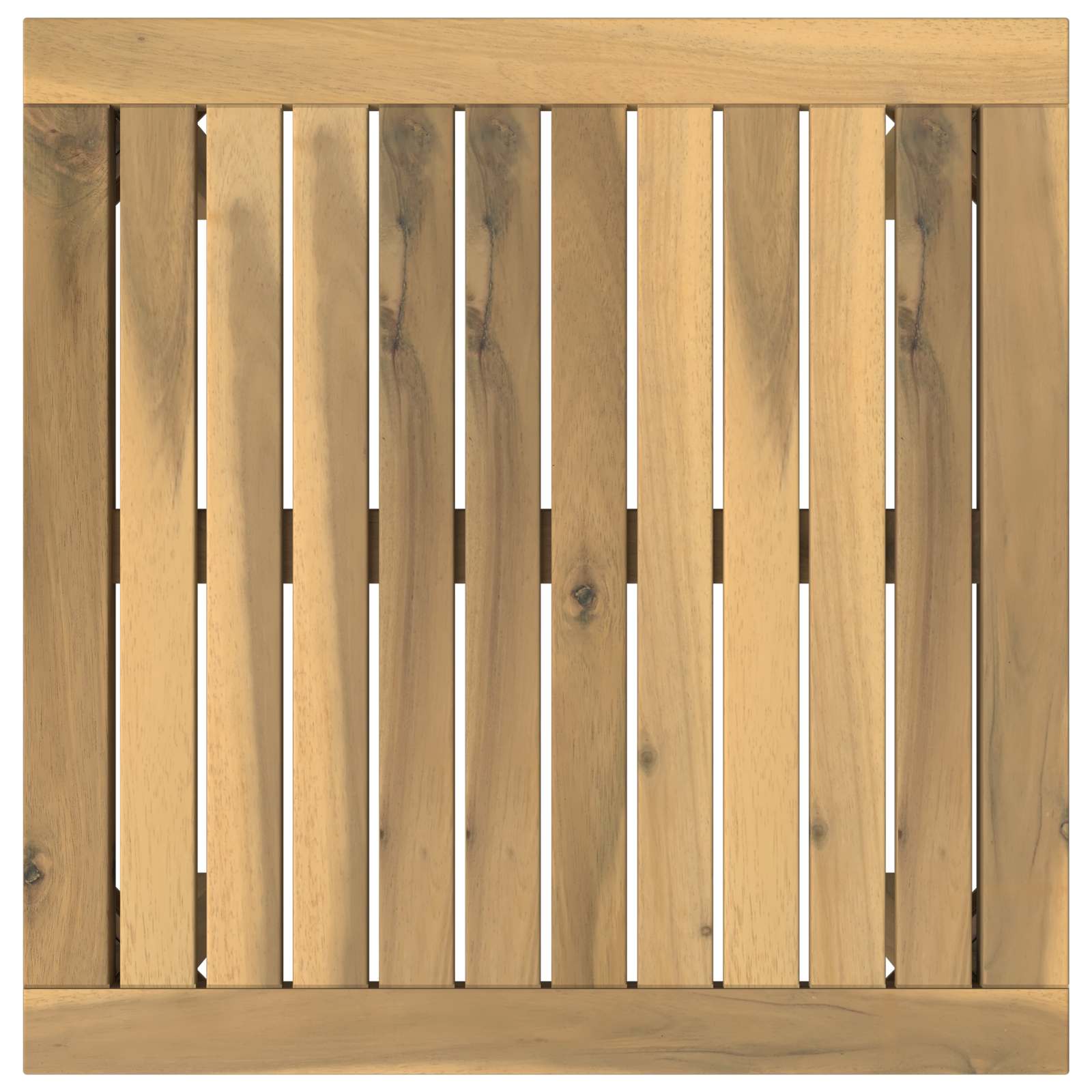 vidaXL Stolik kawowy Biały 50 x 48,5 x 36 cm Lite Drewno Akacji