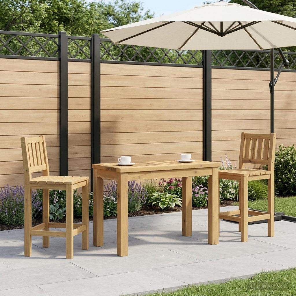 vidaXL Stolik kawowy Biały 60,5 x 30 x 36 cm Lite Drewno Akacji