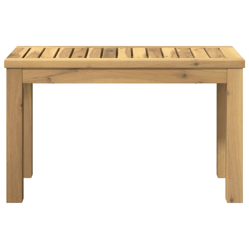 vidaXL Stolik kawowy Biały 60,5 x 30 x 36 cm Lite Drewno Akacji