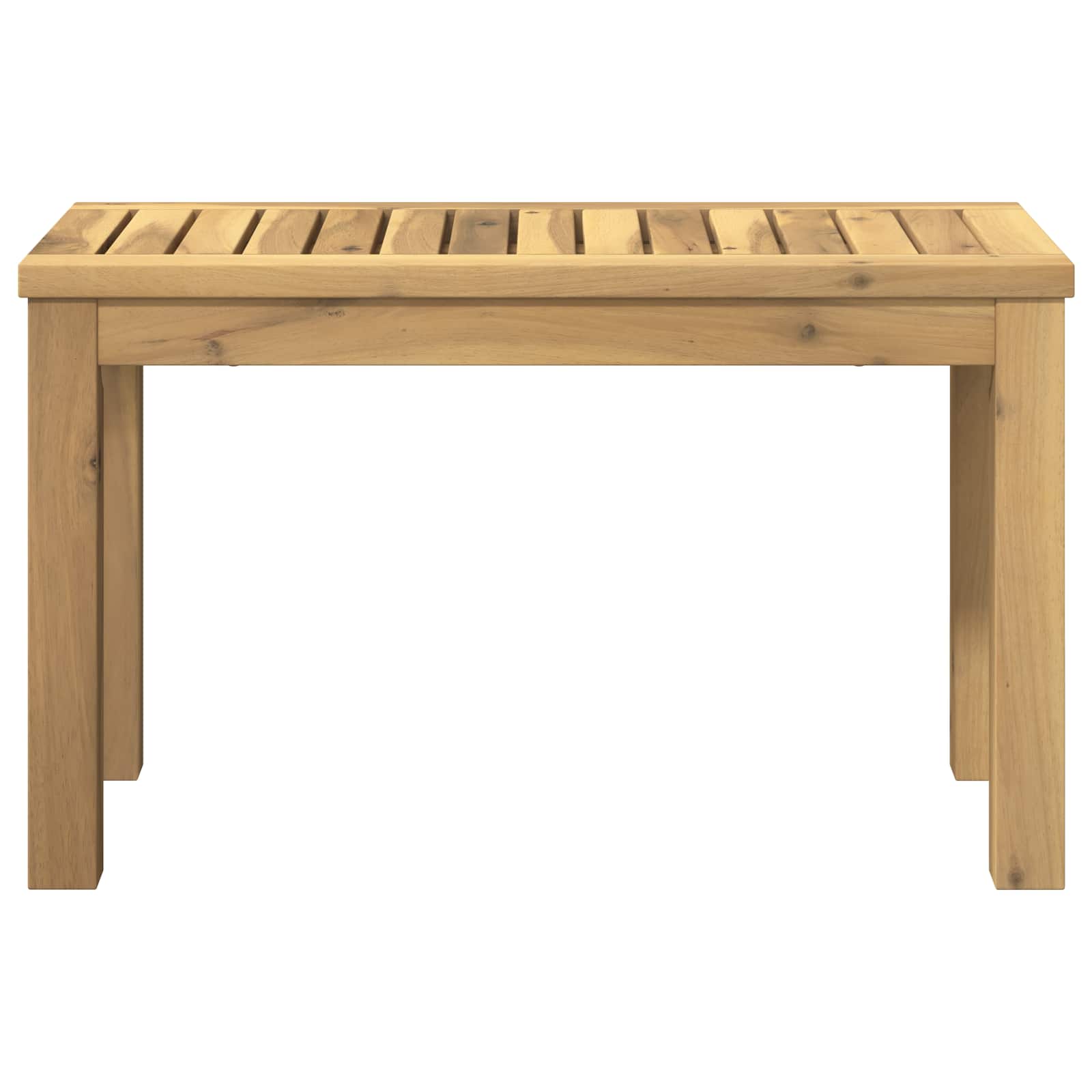 vidaXL Stolik kawowy Biały 60,5 x 30 x 36 cm Lite Drewno Akacji