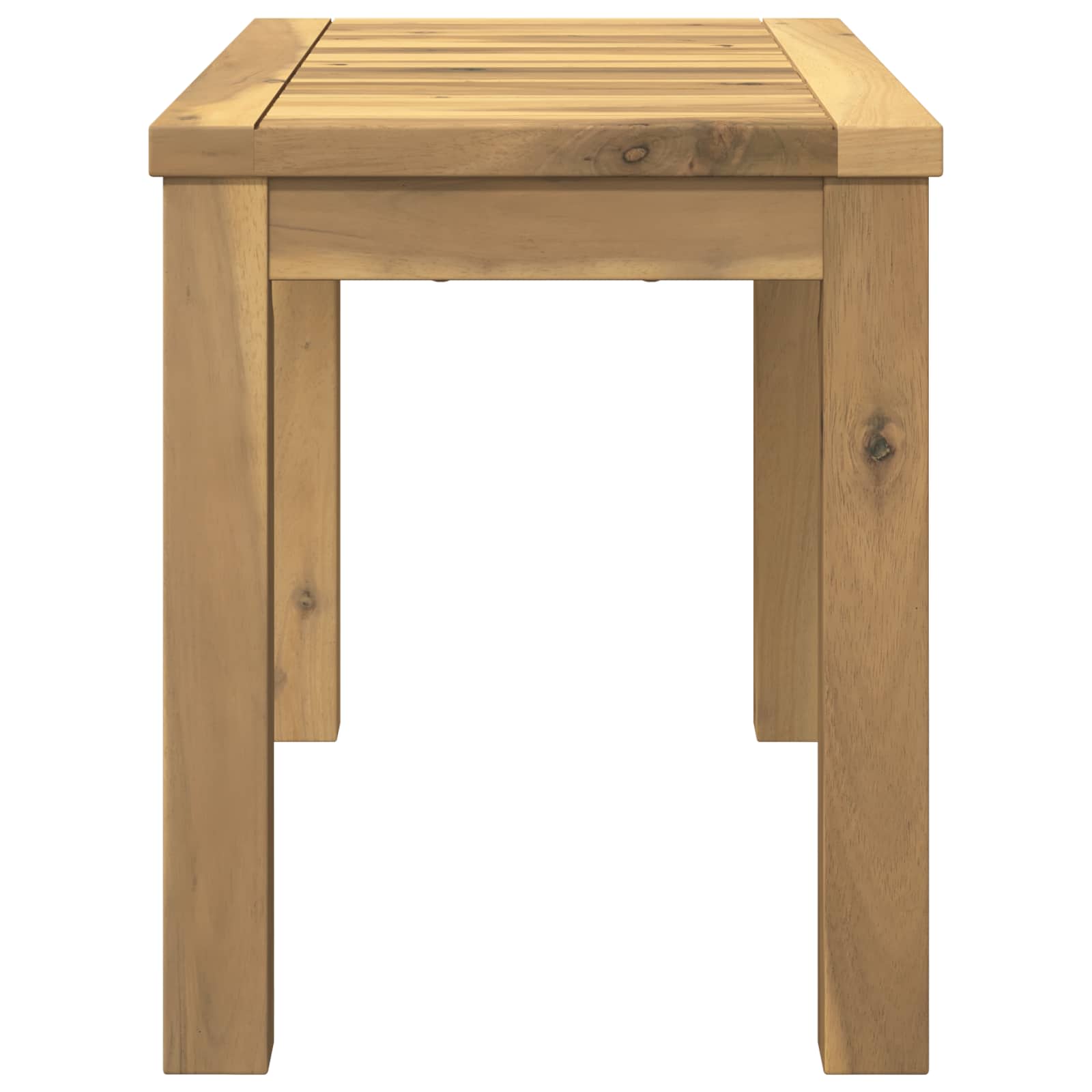 vidaXL Stolik kawowy Biały 60,5 x 30 x 36 cm Lite Drewno Akacji
