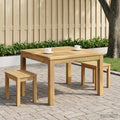 vidaXL Stolik kawowy Biały 60 x 60,5 x 36 cm Lite Drewno Akacji