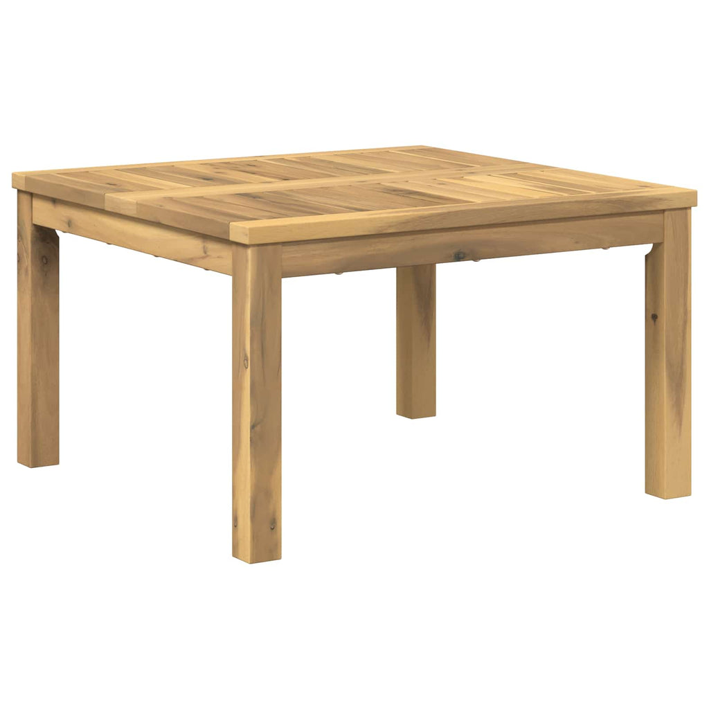 vidaXL Stolik kawowy Biały 60 x 60,5 x 36 cm Lite Drewno Akacji
