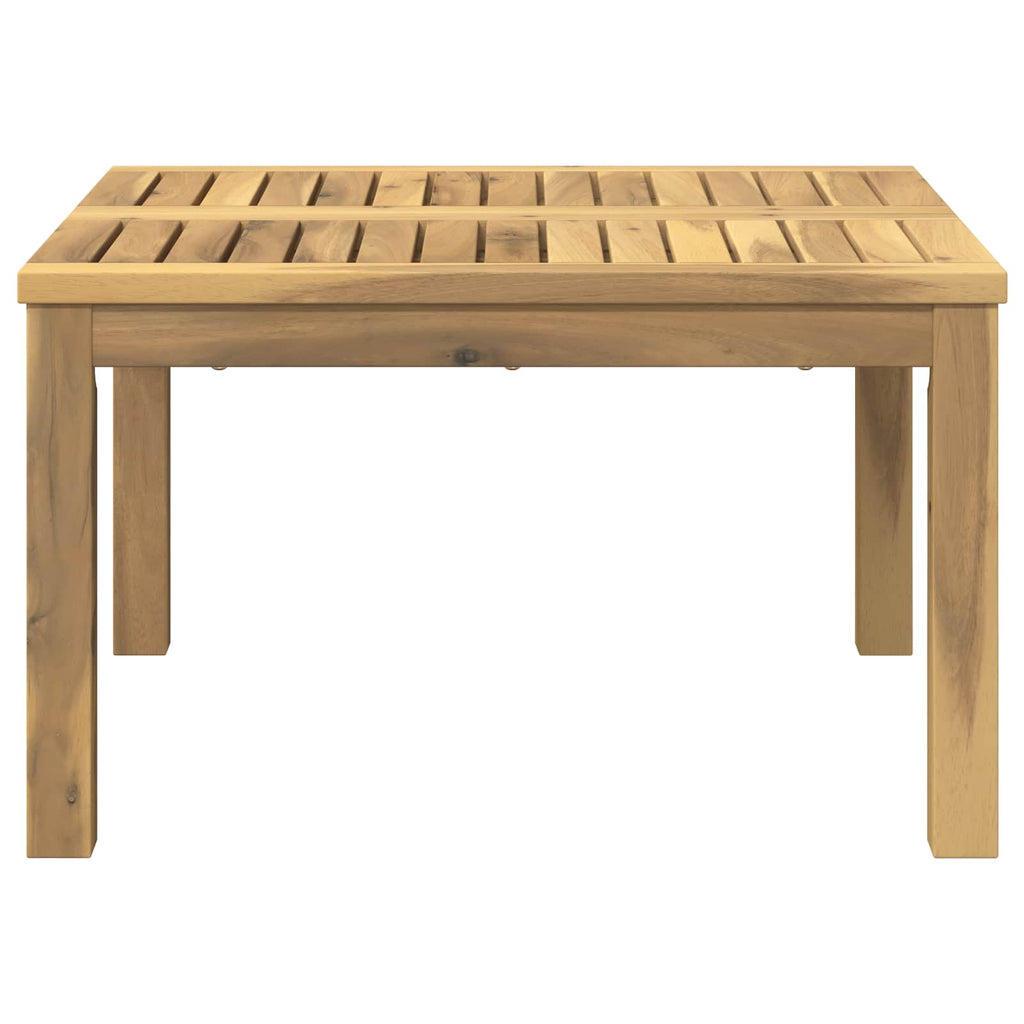 vidaXL Stolik kawowy Biały 60 x 60,5 x 36 cm Lite Drewno Akacji