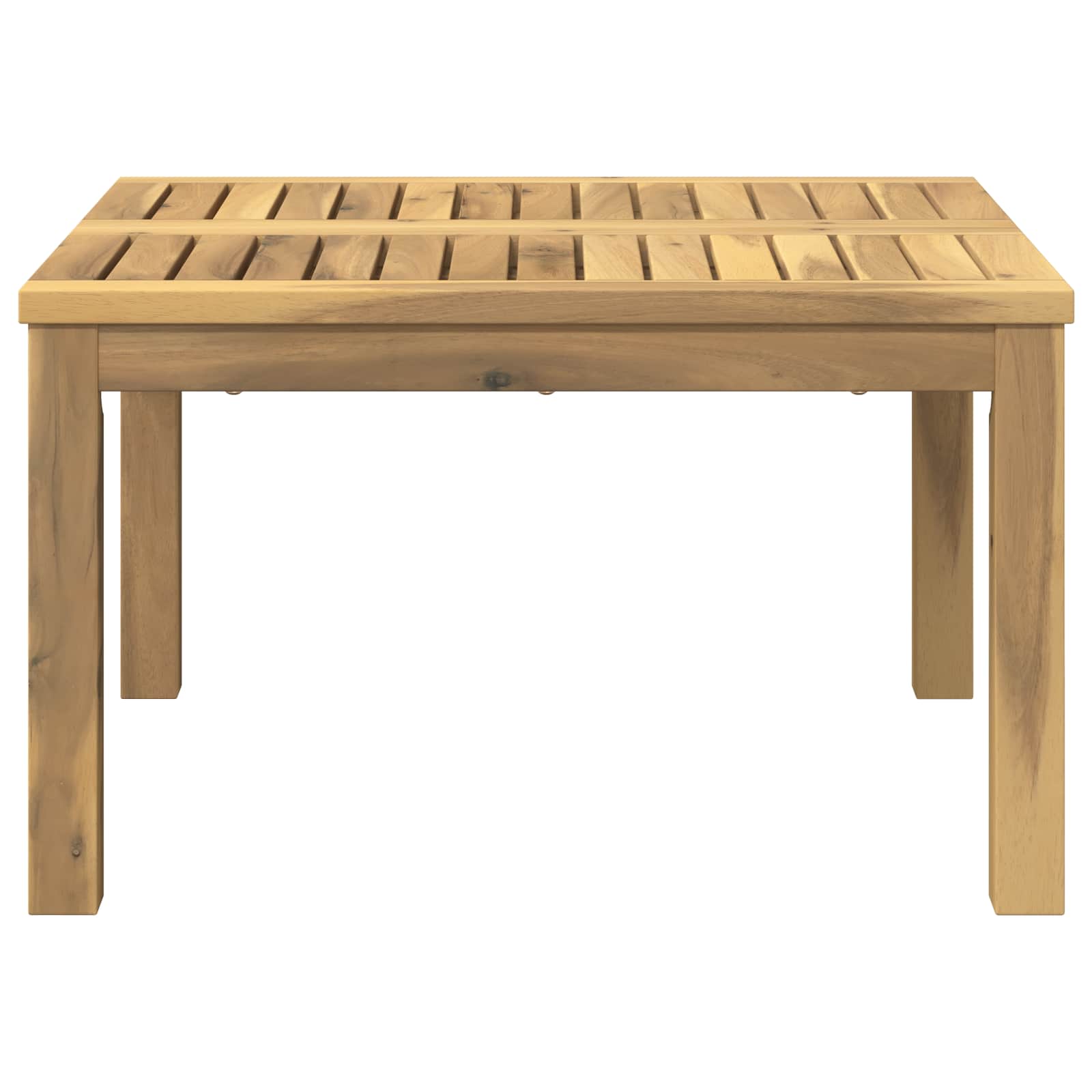 vidaXL Stolik kawowy Biały 60 x 60,5 x 36 cm Lite Drewno Akacji