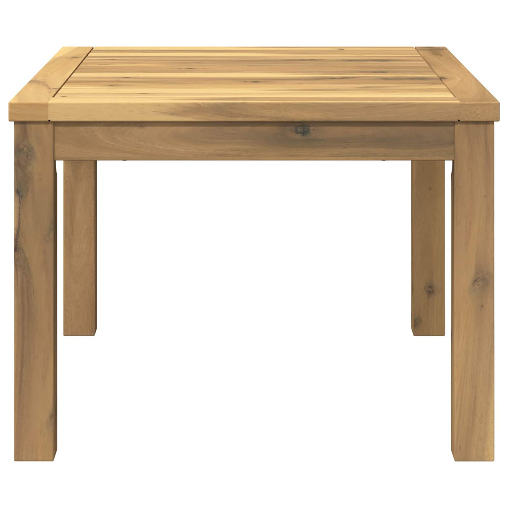 vidaXL Stolik kawowy Biały 60 x 60,5 x 36 cm Lite Drewno Akacji