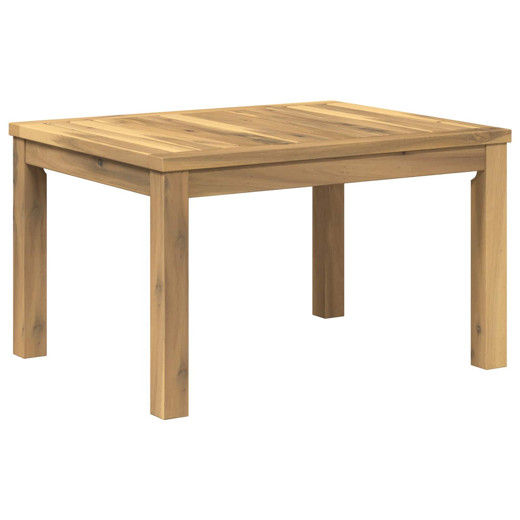 vidaXL Stolik kawowy Biały 50 x 60,5 x 36 cm Lite Drewno Akacji