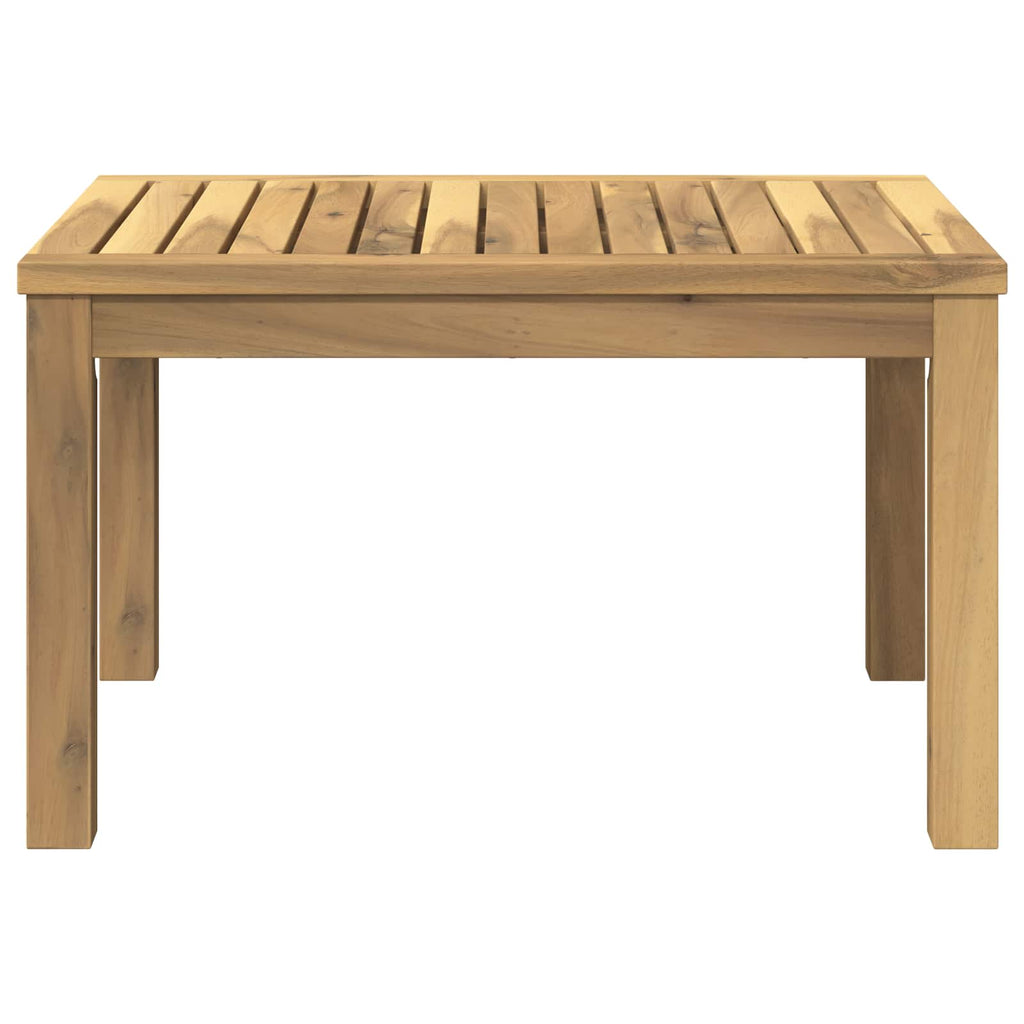 vidaXL Stolik kawowy Biały 50 x 60,5 x 36 cm Lite Drewno Akacji