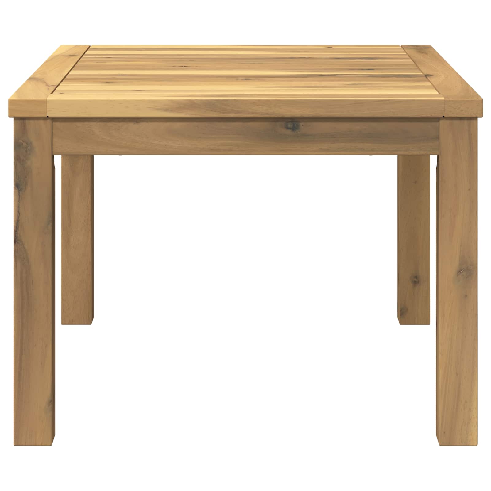 vidaXL Stolik kawowy Biały 50 x 60,5 x 36 cm Lite Drewno Akacji