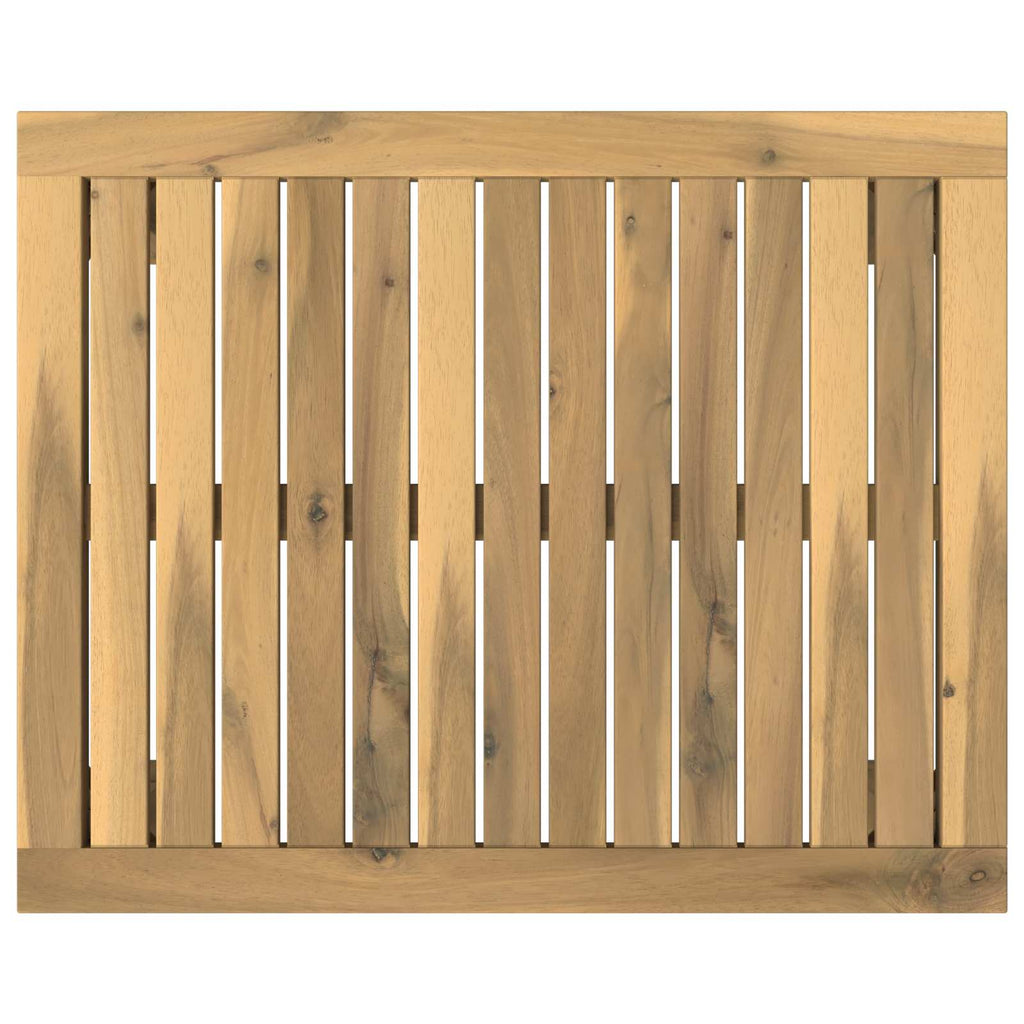 vidaXL Stolik kawowy Biały 50 x 60,5 x 36 cm Lite Drewno Akacji