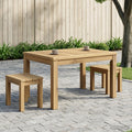 vidaXL Stolik kawowy Biały 50 x 68,5 x 36 cm Lite Drewno Akacji
