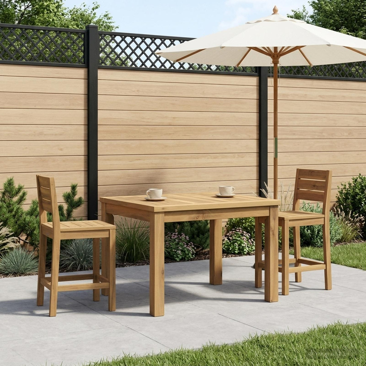 vidaXL Stolik kawowy Biały 50 x 68,5 x 36 cm Lite Drewno Akacji