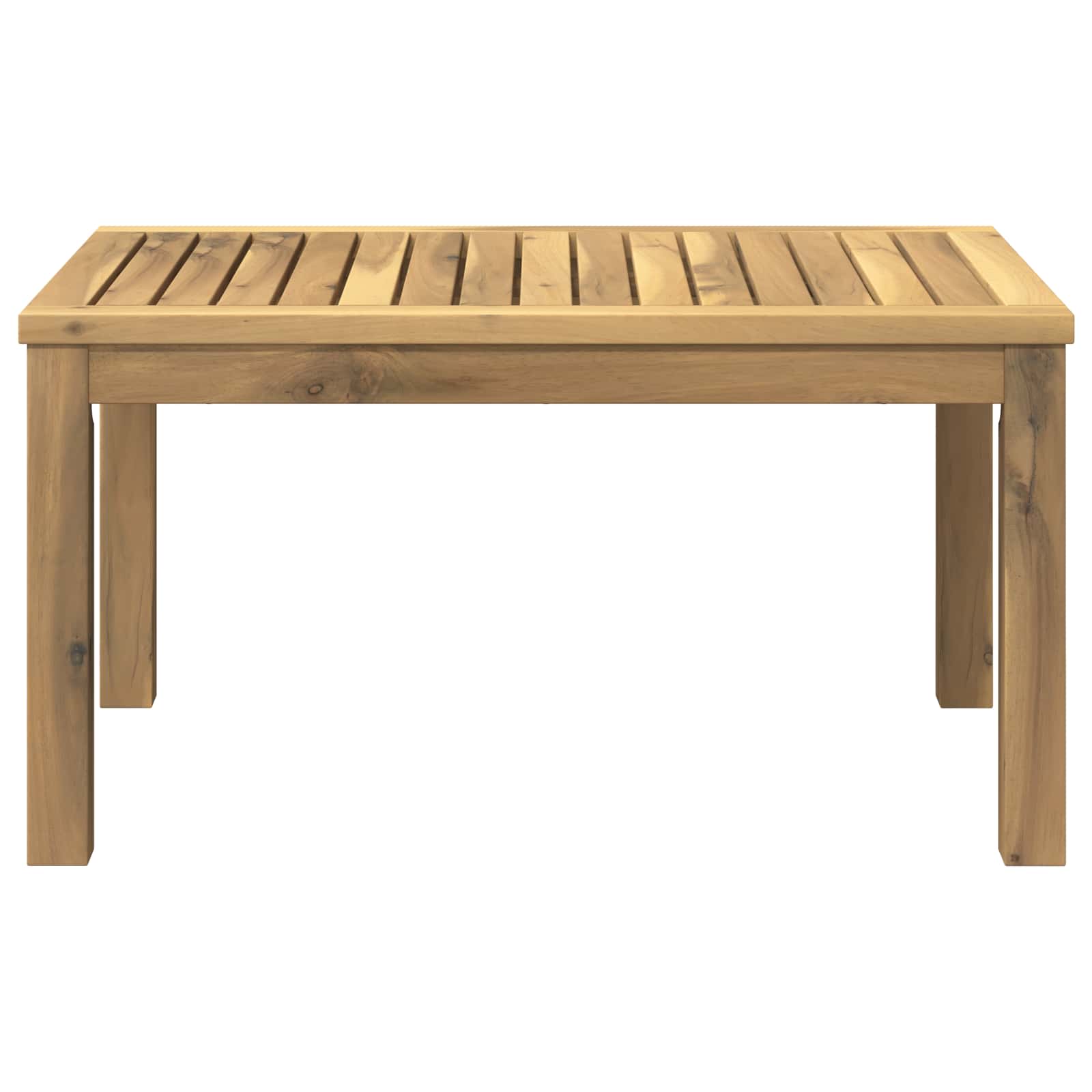 vidaXL Stolik kawowy Biały 50 x 68,5 x 36 cm Lite Drewno Akacji