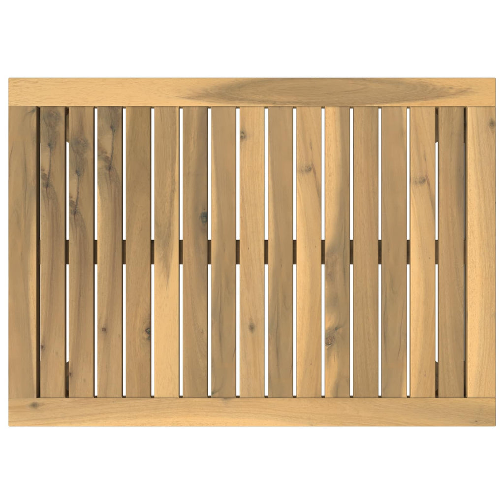 vidaXL Stolik kawowy Biały 50 x 68,5 x 36 cm Lite Drewno Akacji
