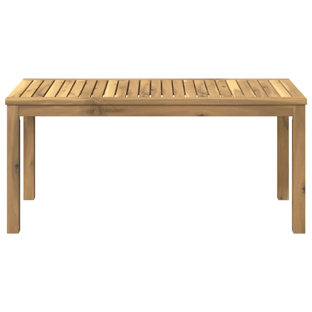 vidaXL Stolik kawowy Biały 50 x 100,5 x 45 cm Lite Drewno Akacji