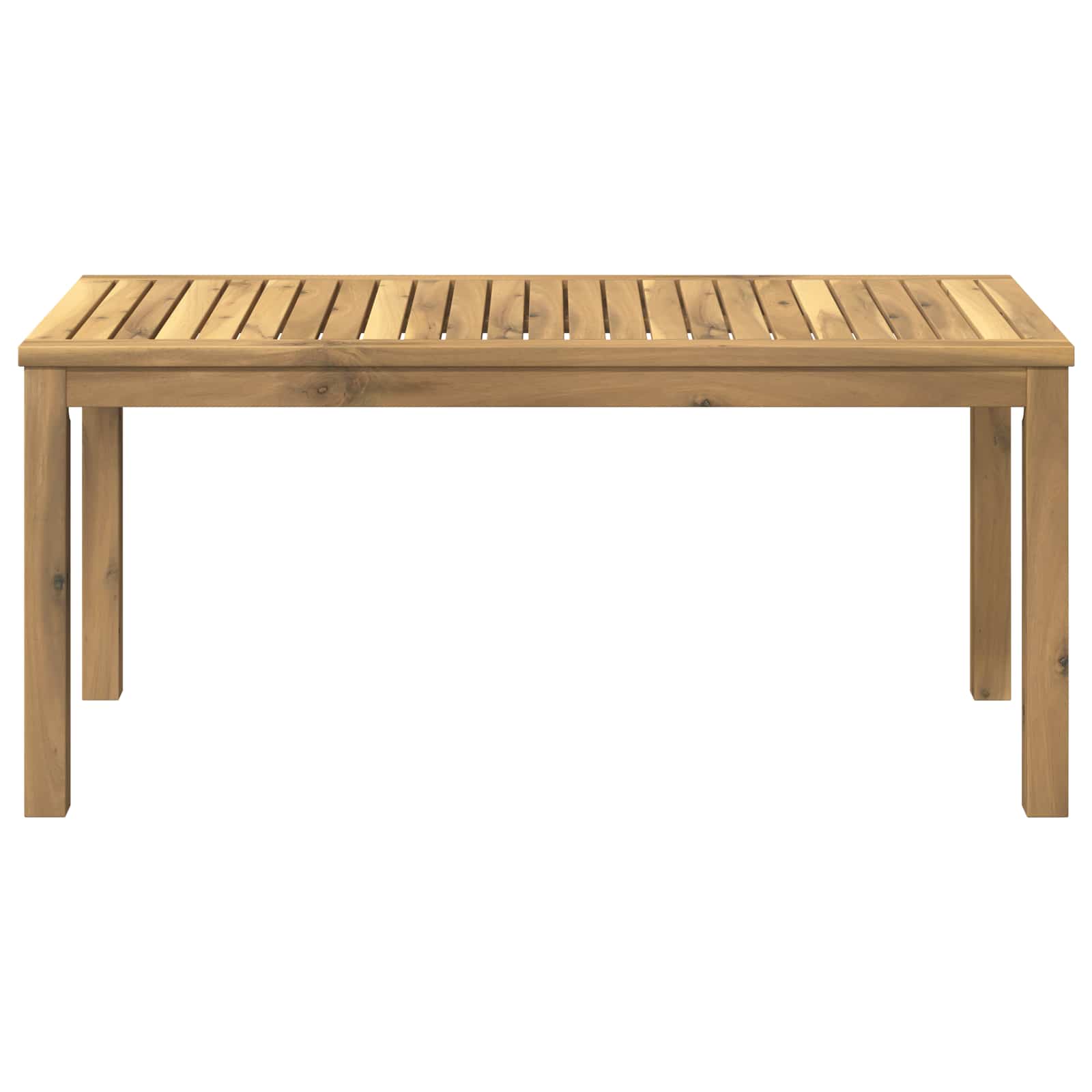 vidaXL Stolik kawowy Biały 50 x 100,5 x 45 cm Lite Drewno Akacji