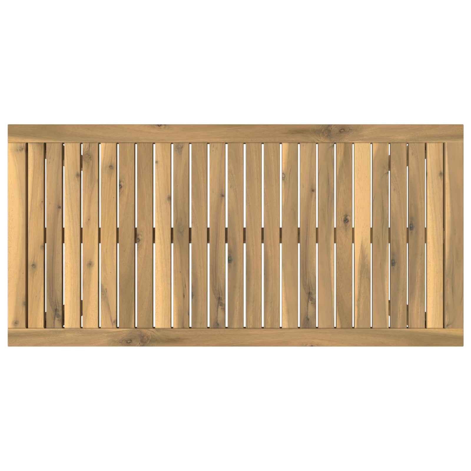 vidaXL Stolik kawowy Biały 50 x 100,5 x 45 cm Lite Drewno Akacji