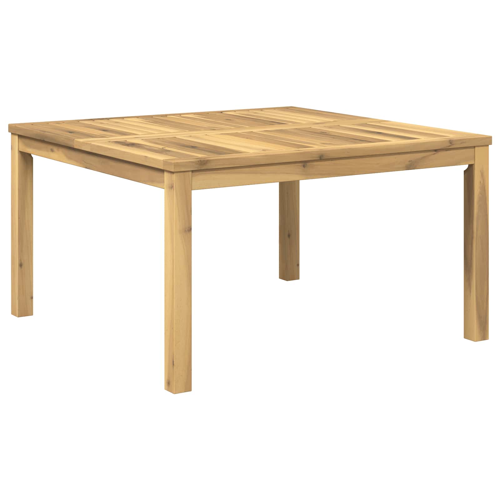 vidaXL Stolik kawowy Biały 80 x 80,5 x 45 cm Lite Drewno Akacji