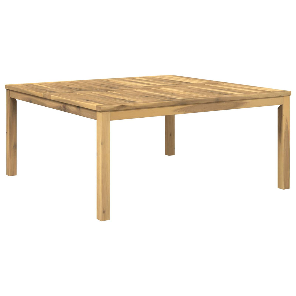 vidaXL Stolik kawowy Biały 100 x 100,5 x 45 cm Lite Drewno Akacji