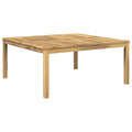 vidaXL Stolik kawowy Biały 100 x 100,5 x 45 cm Lite Drewno Akacji