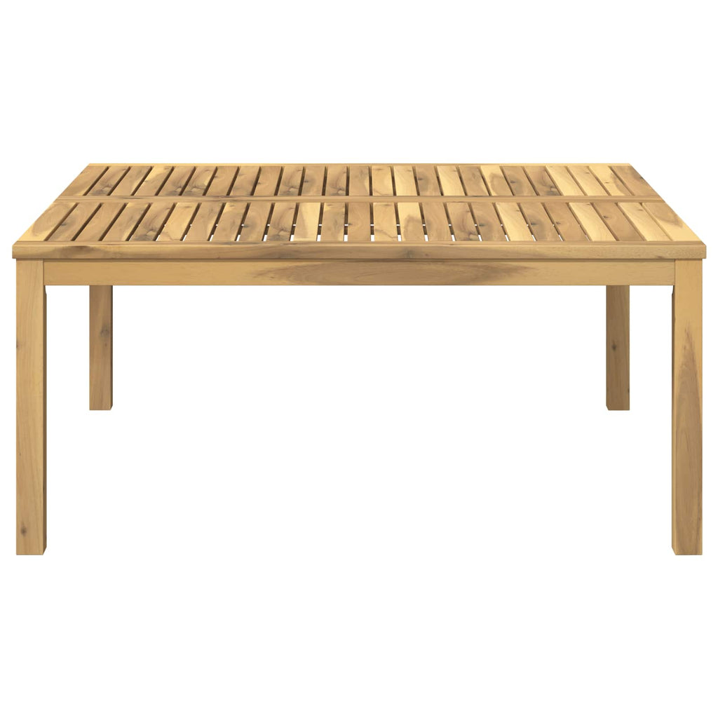 vidaXL Stolik kawowy Biały 100 x 100,5 x 45 cm Lite Drewno Akacji