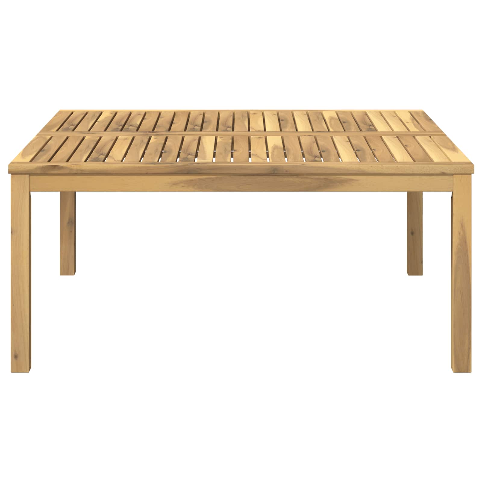 vidaXL Stolik kawowy Biały 100 x 100,5 x 45 cm Lite Drewno Akacji
