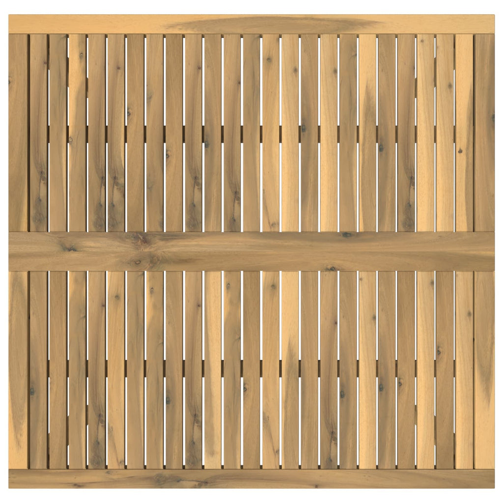 vidaXL Stolik kawowy Biały 100 x 100,5 x 45 cm Lite Drewno Akacji